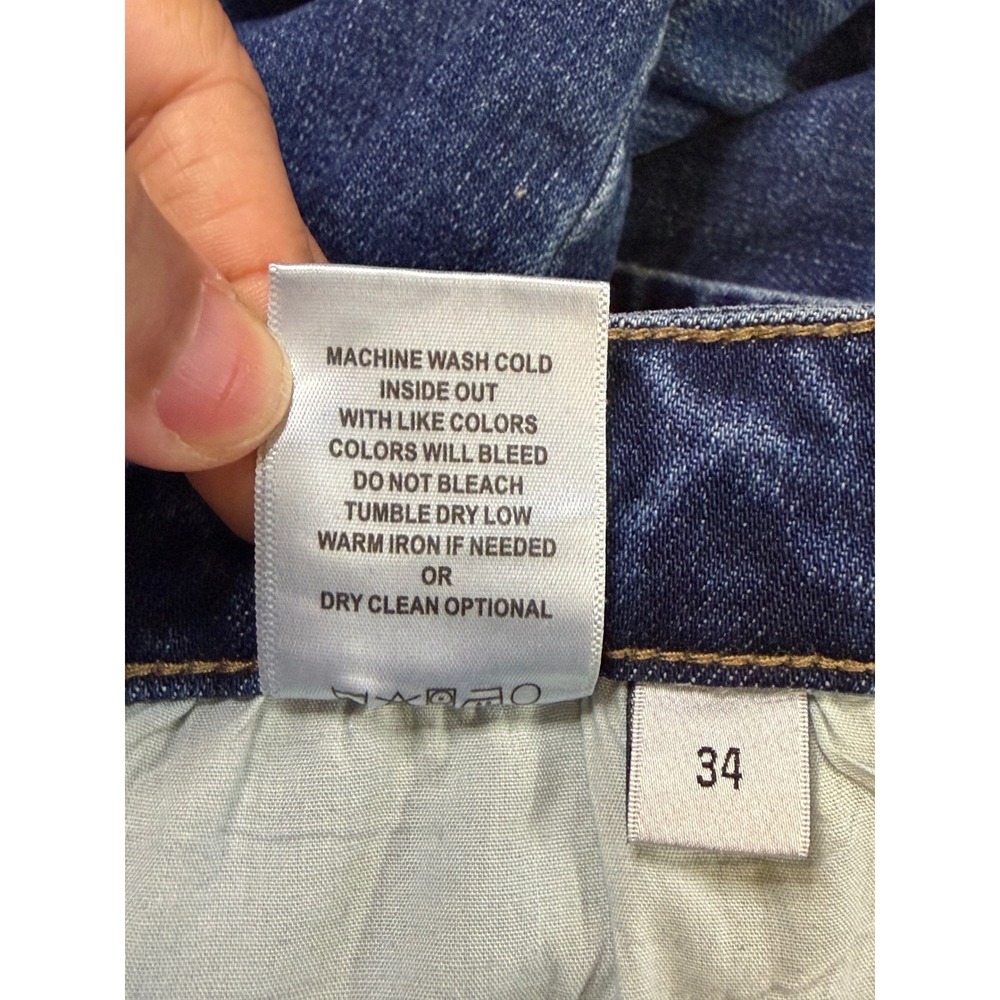 Vervet Women's Blue High Rise Flare Jeans Medium Wash Stretch Denim Sz 34 - Picture 7 of 7
